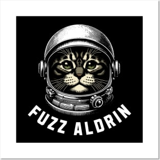 Fuzz Aldrin - space cat Posters and Art